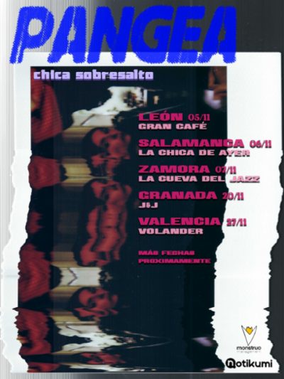 Cartel de Chica Sobresalto en Zamora 2026 – Pangea acústico en La Cueva del Jazz