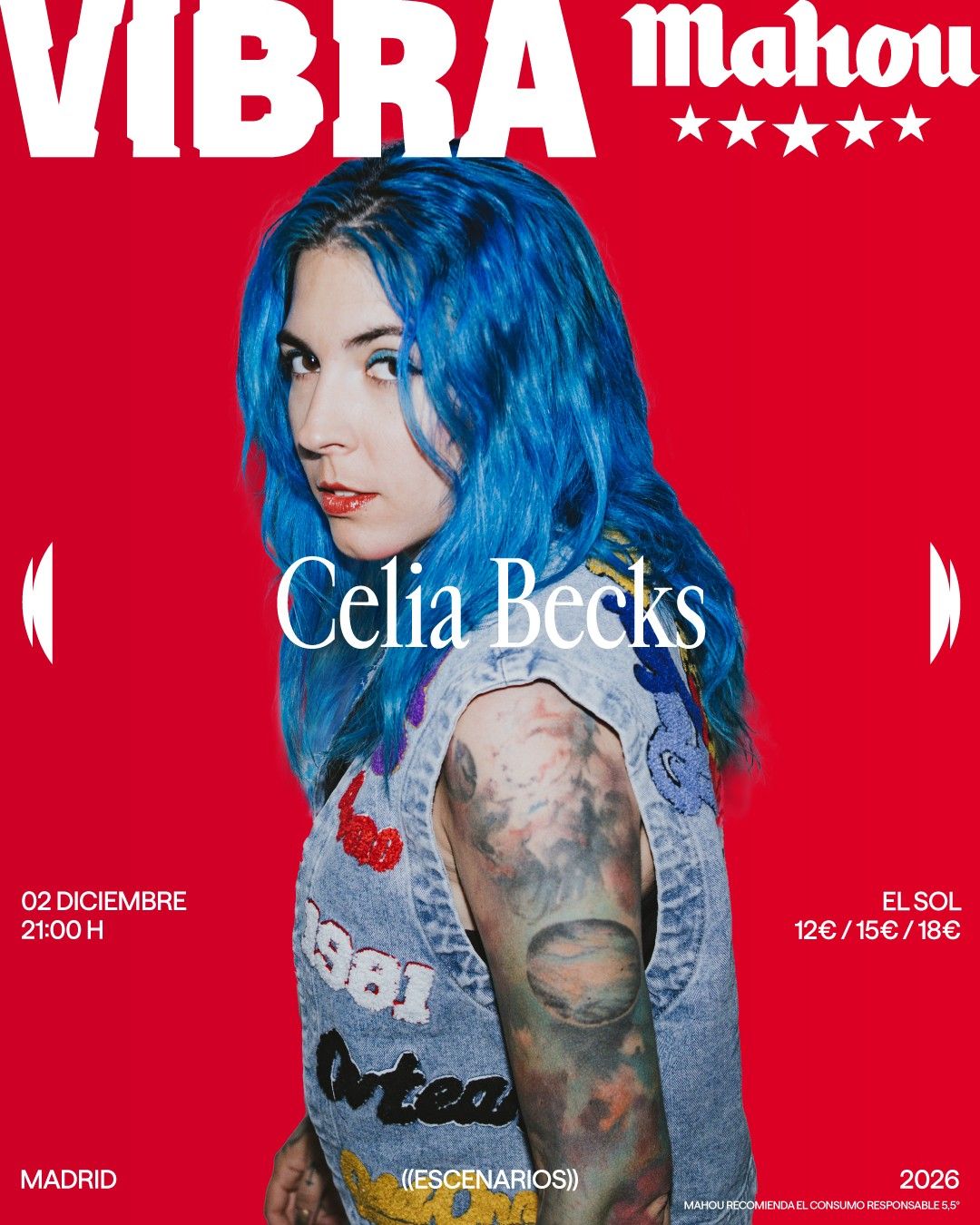 Cartel de Celia Becks en Sala El Sol