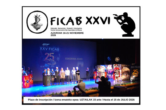 FICAB 2026 - Festival Internacional de Cine Arqueológico del Bidasoa