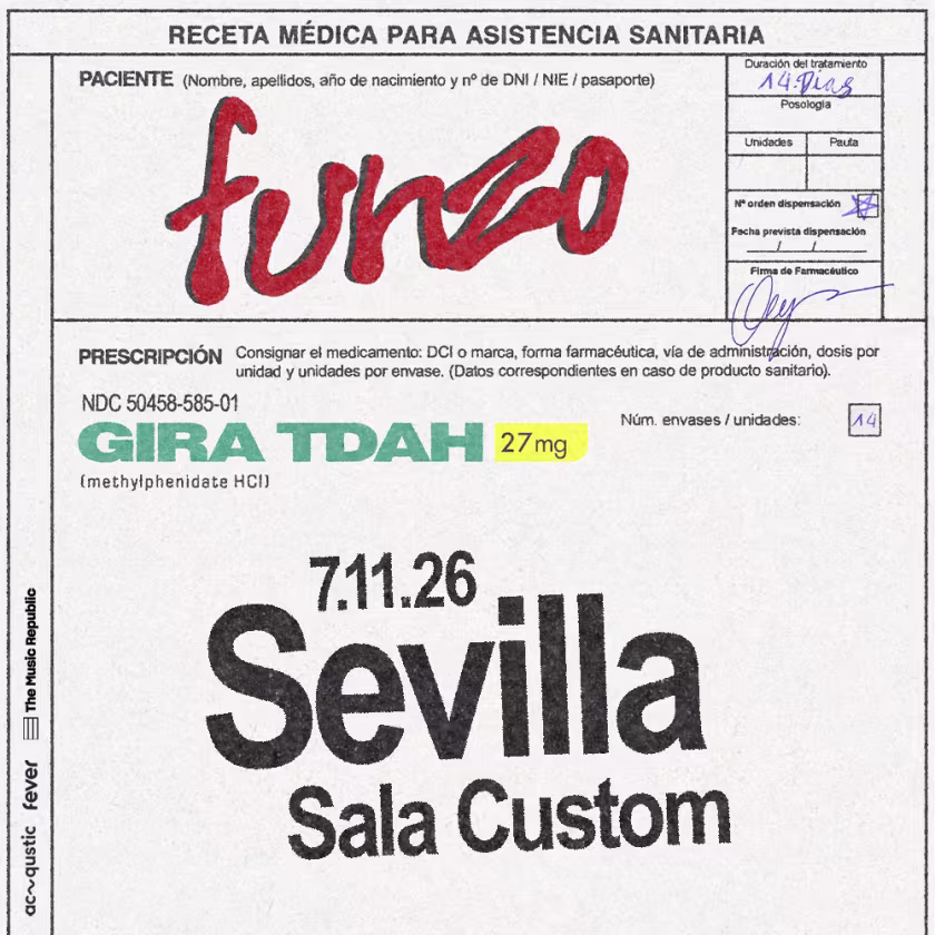 Cartel de Funzo - Gira TDAH