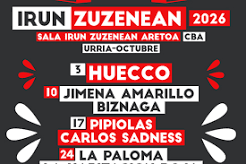 Cartel de Irun Zuzenean Zikloa 2026