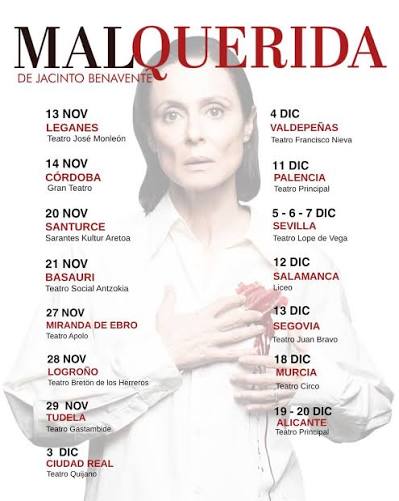 Malquerida con Aitana Sánchez-Gijón en Segovia 2026