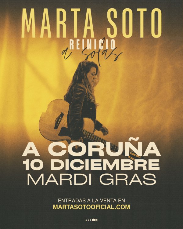 Cartel de Marta Soto - Reinicio en A Coruña