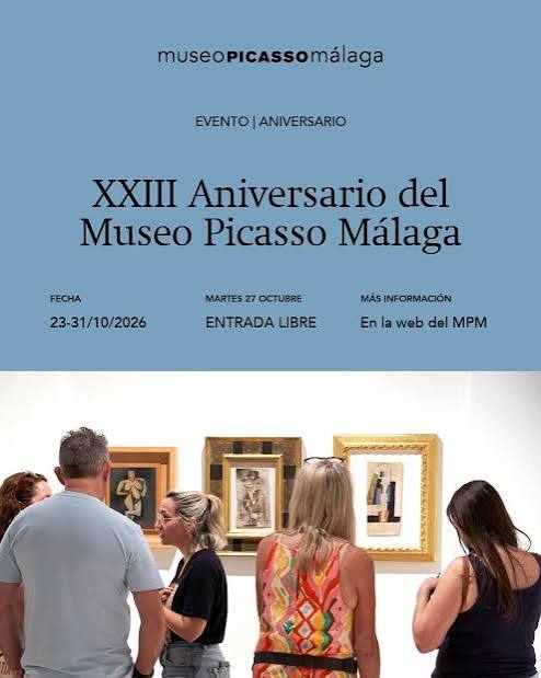 XXIII Aniversario del Museo Picasso Málaga – Entrada gratuita