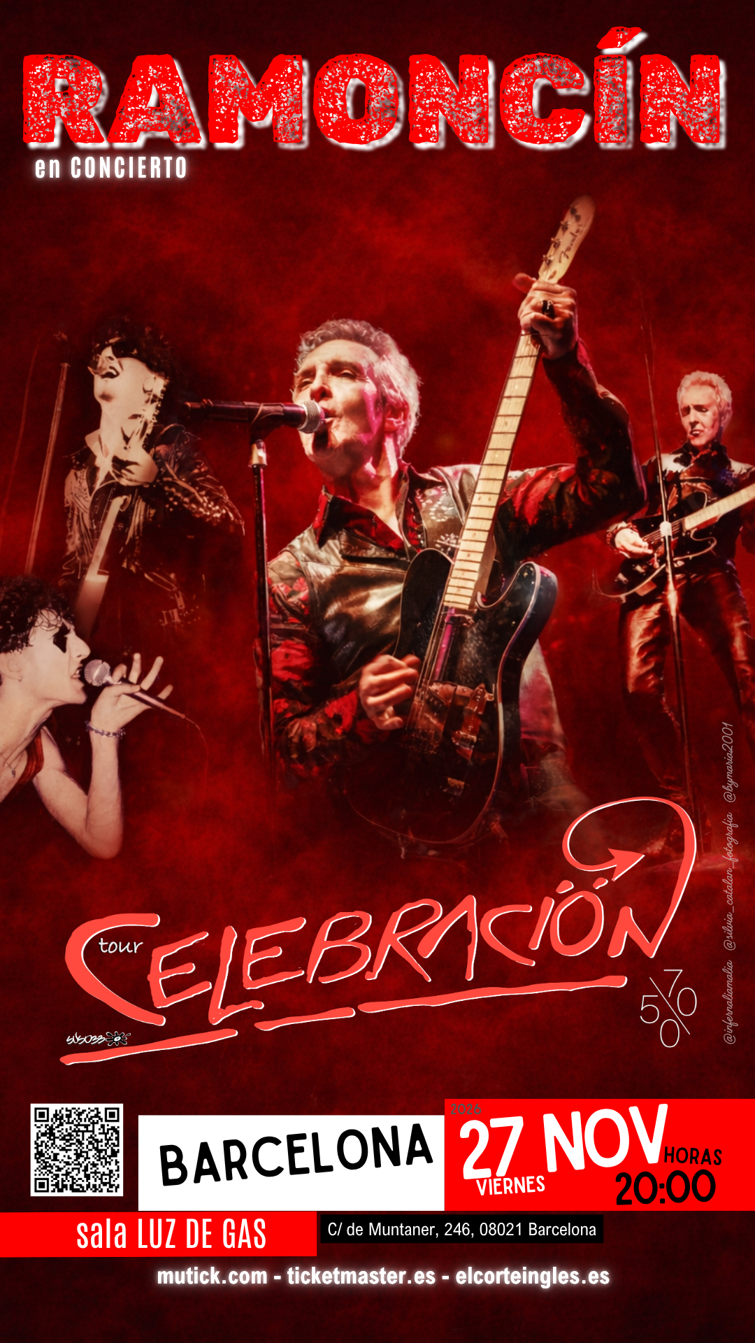 Cartel de Ramoncín - Tour Celebración 50/70